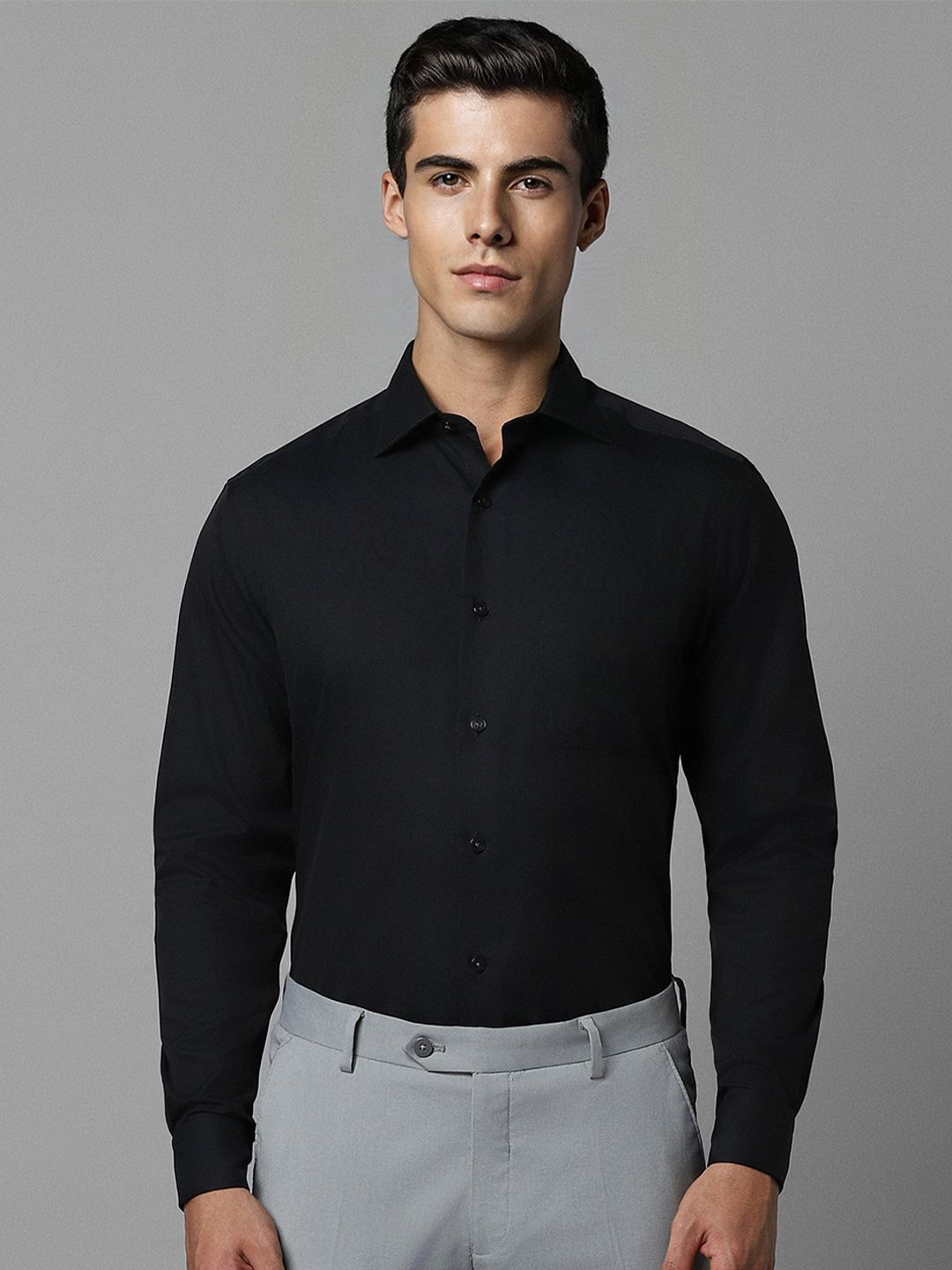 Louis Philippe Pure Cotton Formal Shirt-image-38