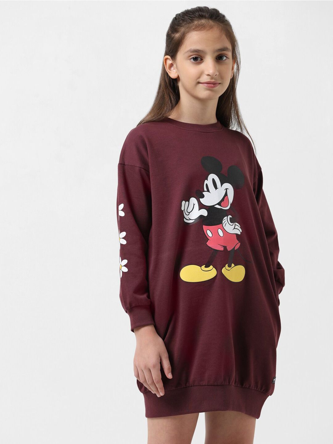 Vero Moda Girls Mickey Mouse Printed Pure Cotton Pullover Sweatshirt-picture-34