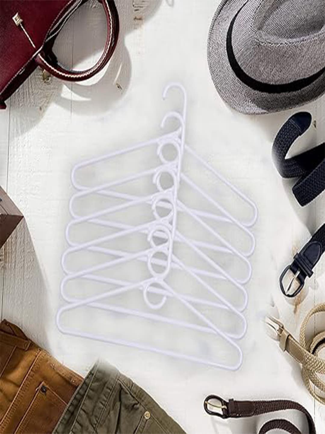 Kuber Industries Kids Mizano White 24 Pieces Wardrobe Hangers