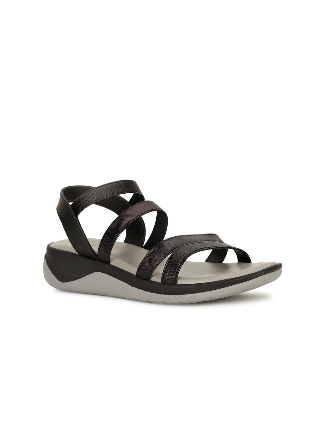 Hush Puppies Strappy Leather Flatform Heel Gladiators-picture-27