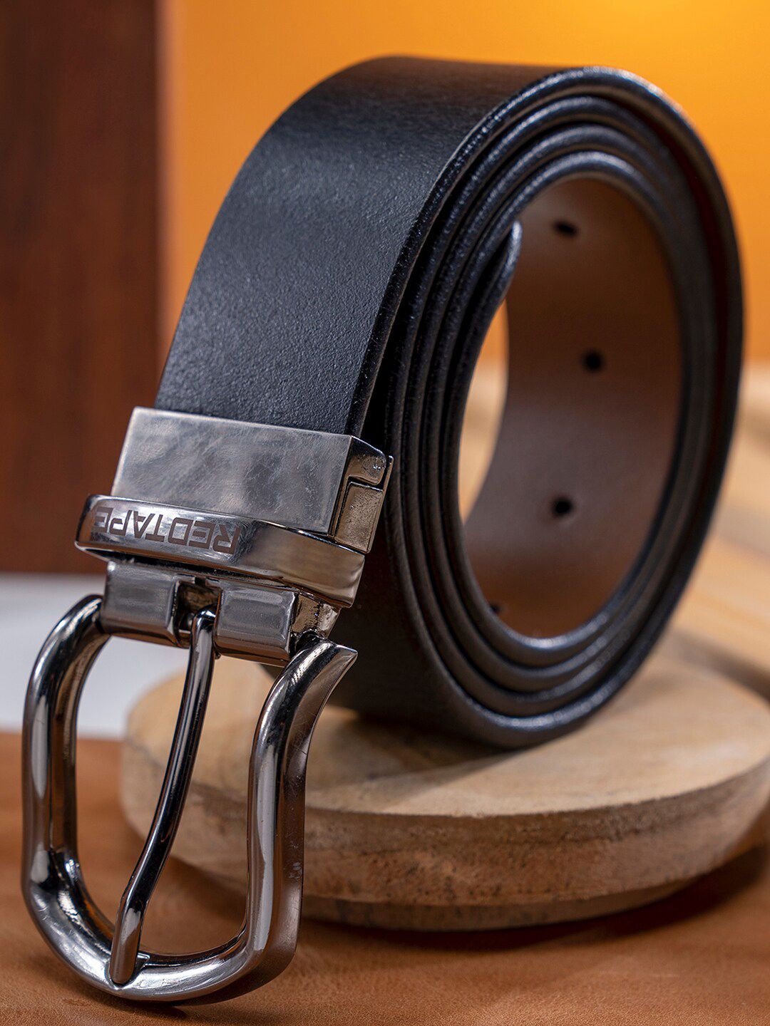 Red Tape Men Leather Reversible Formal Belt-picture-30