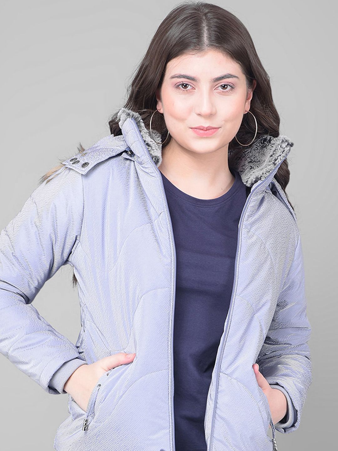 Crimsoune Club Faux Fur Trim Detail Hooded Puffer Jacket-picture-39