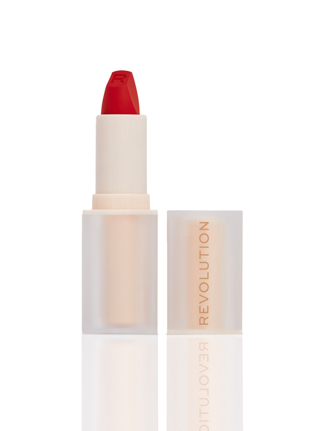 Makeup Revolution London Lip Allure Smudge-Proof Soft Satin Lipstick - Vibe Red-image-25