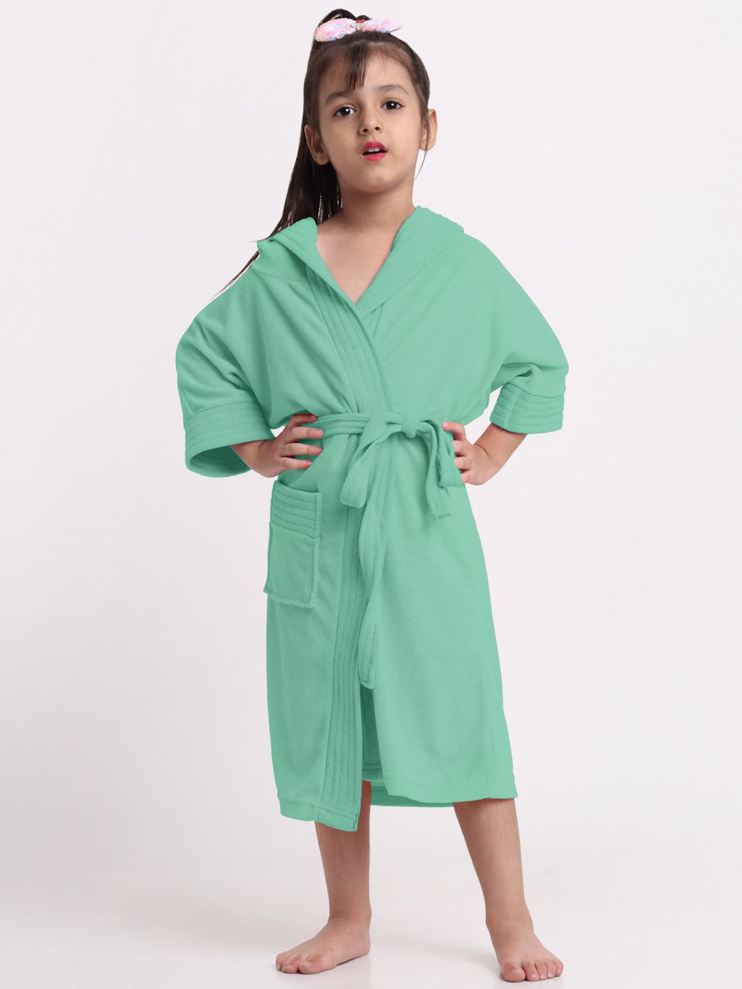 Creeva Kids Solid Melodious Bathrobe-picture-46
