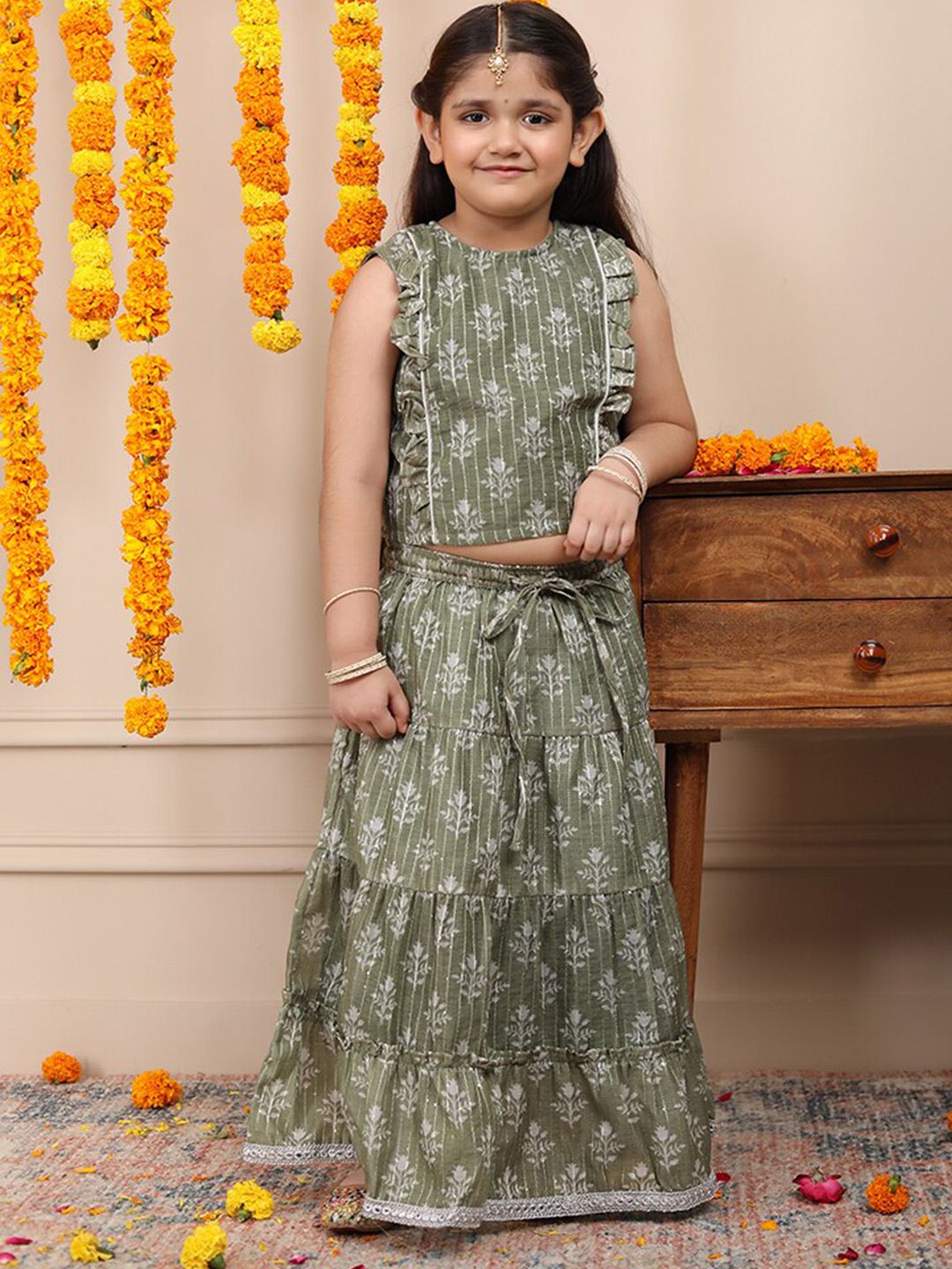 Biglilpeople Girls Printed Cotton Ready to Wear Lehenga with Blouse-picture-32