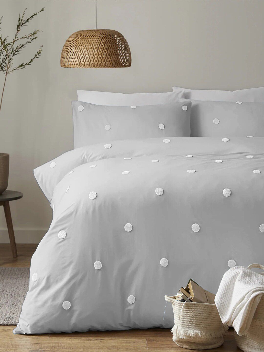THE WHITE MOSS 3 Pcs Microfiber Heavy Winter 150 GSM Double Bed Comforter & Pillow Covers-picture-34