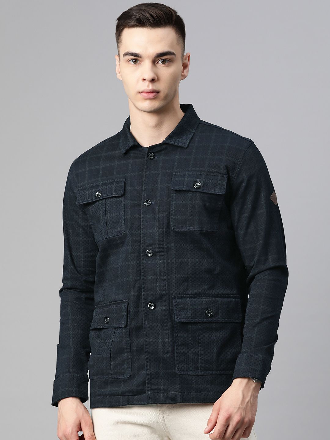 Pierre Carlo Men Checked Tailored Jacket-picture-43