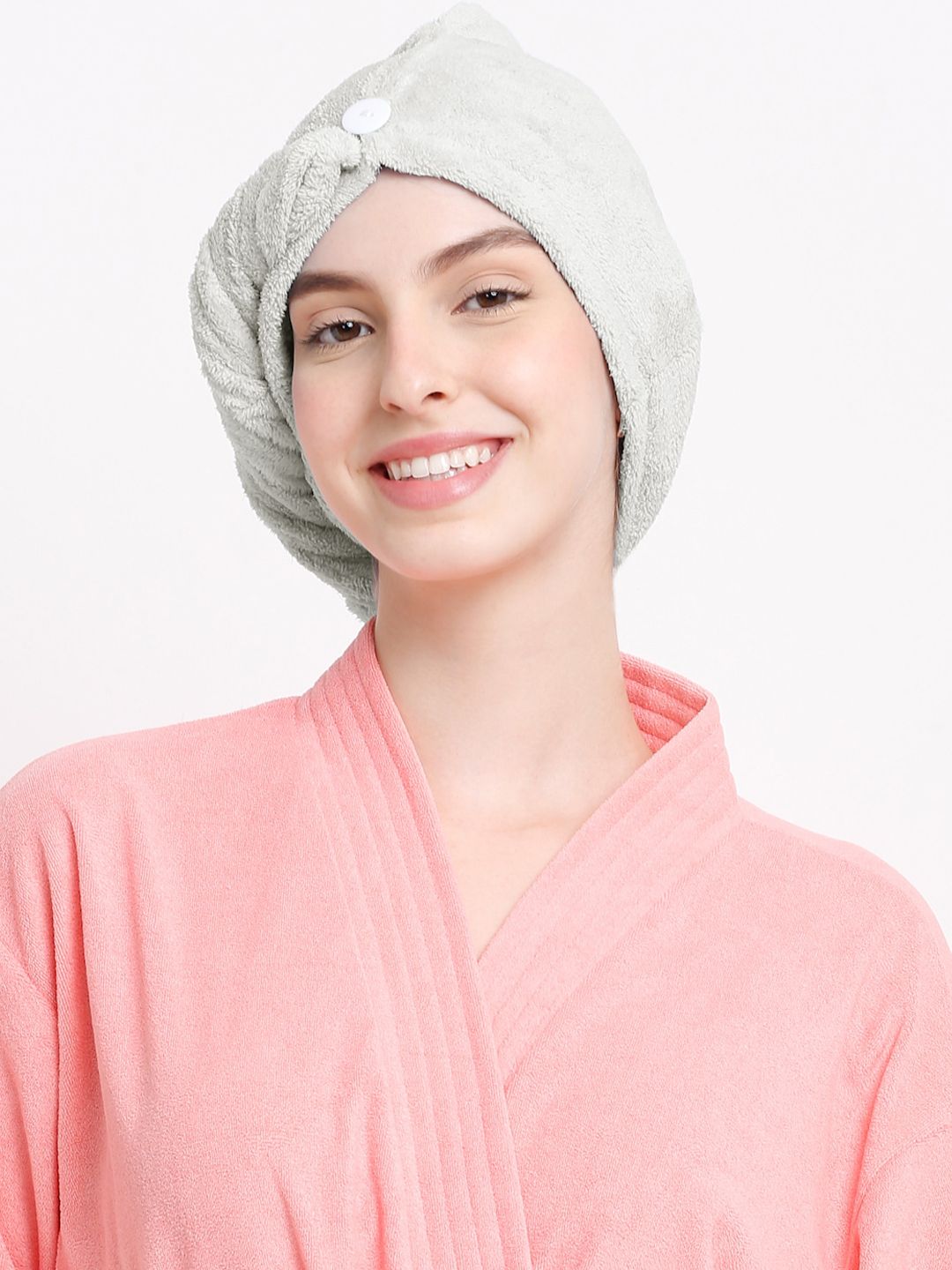 Cortina Blue Solid Hair Towel-picture-16