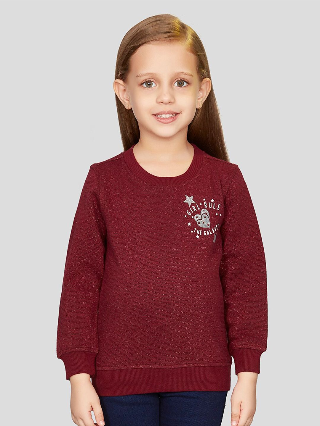 Peppermint Girls Typography Printed Sweatshirt-picture-32