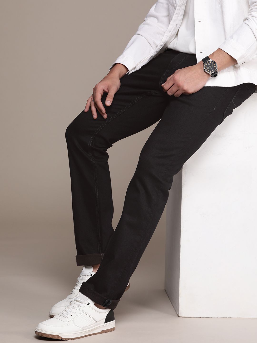 Nautica Men Mid-Rise Straight Fit Stretchable Jeans-picture-33