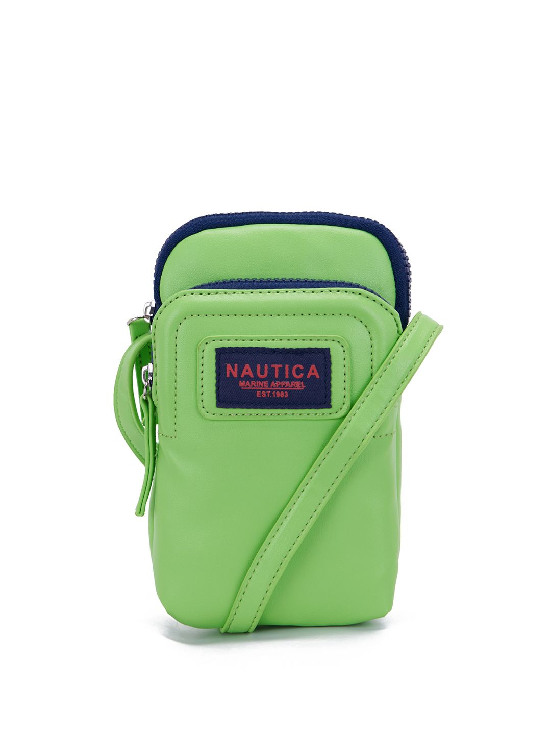Nautica Colourblocked Structured Sling Bag with Applique-picture-25
