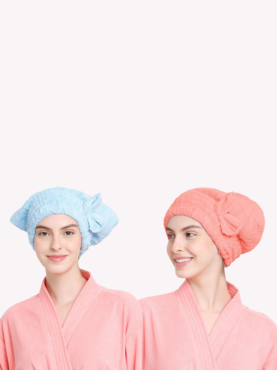 Cortina Set of 2 Solid Hair Towel Cap-picture-22