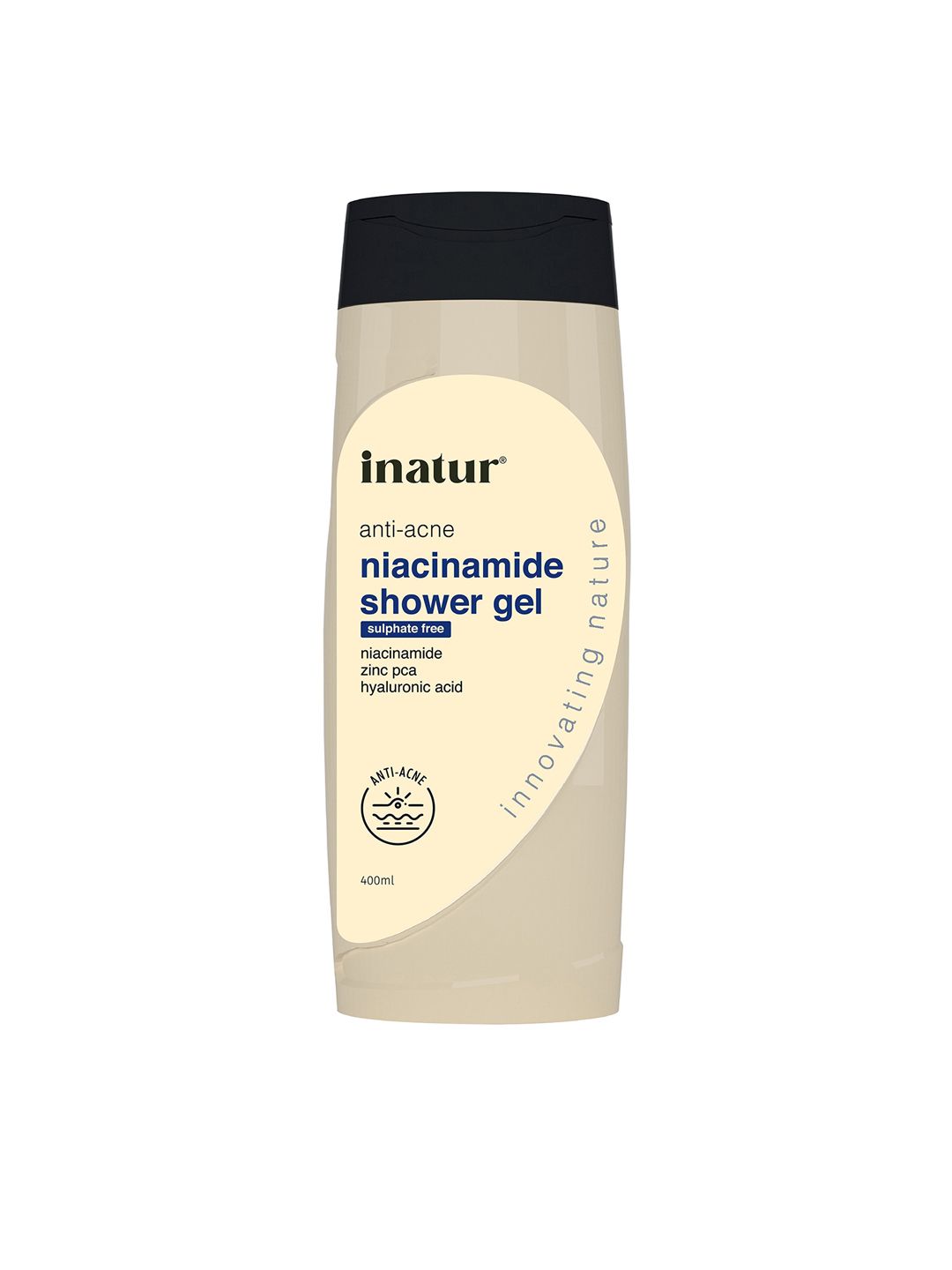 Inatur Anti-Acne Niacinamide Shower Gel With Hyaluronic Acid & Zinc PCA - 400ml-image-35
