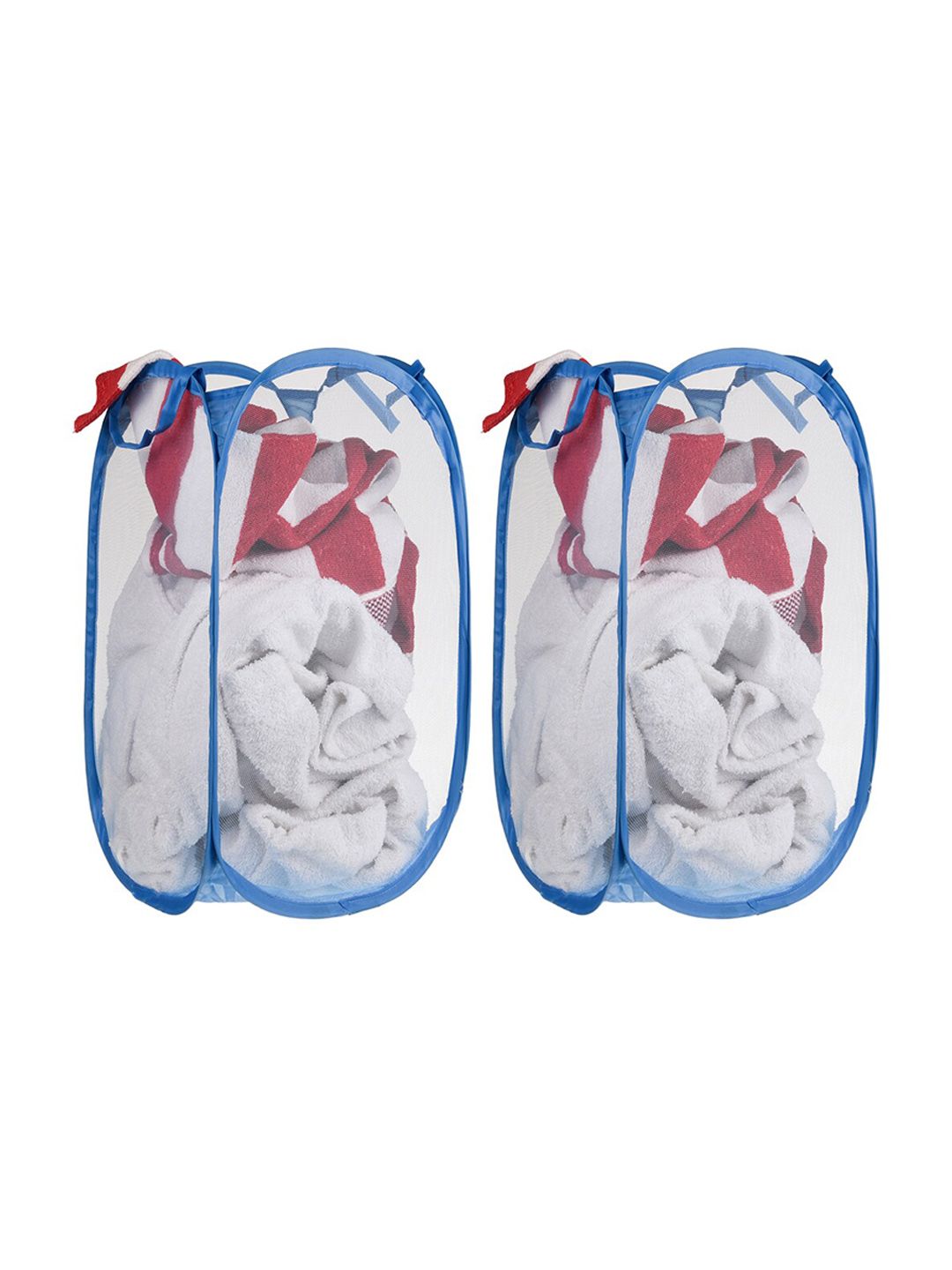 Kuber Industries Blue 2 Pieces Net Foldable Laundry Bag-image-22