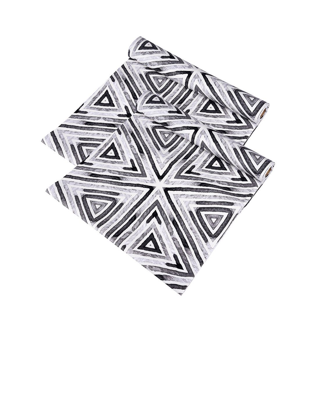 Kuber Industries Grey 2-Pieces Triangle Design Shelf Liner Cabinet Mat-picture-25