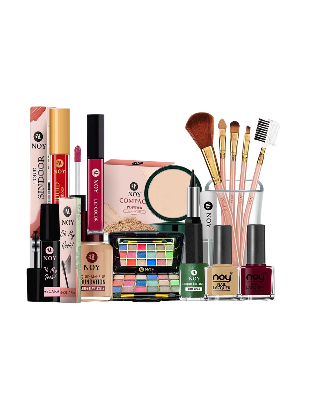 NOY 15 Pcs Makeup Gift Fusion: Artistic Blend For Creative Expression NO#1180-picture-15