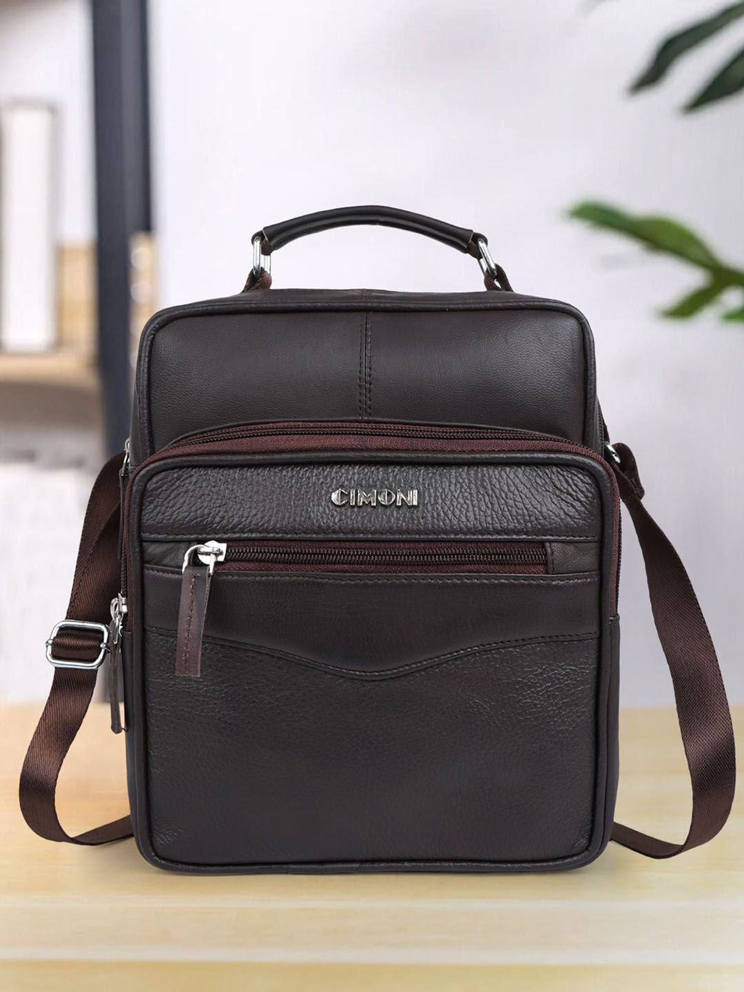 CIMONI Leather Structured Satchel-picture-58