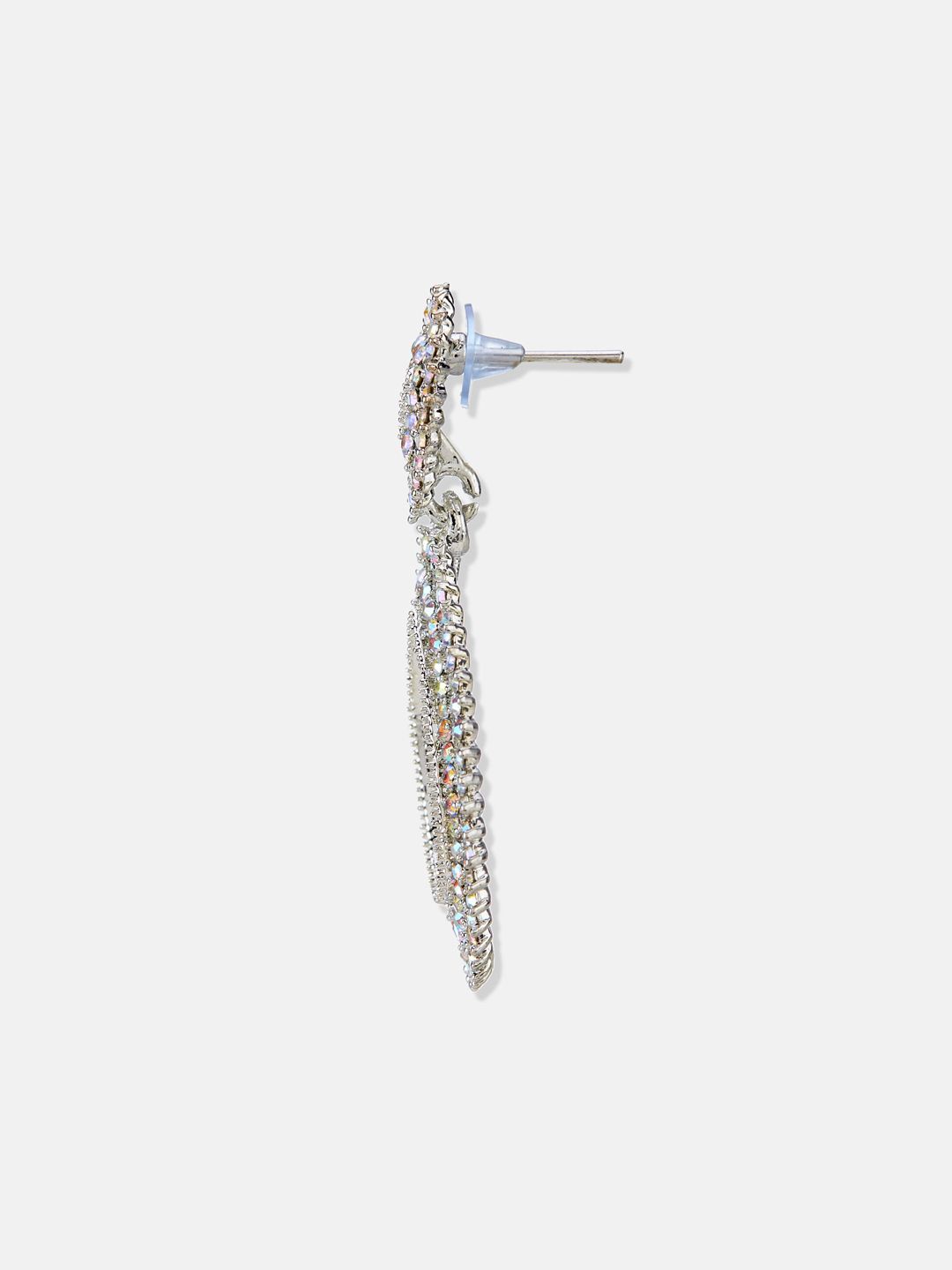 ATIBELLE Stone Studded Contemporary Drop Earrings