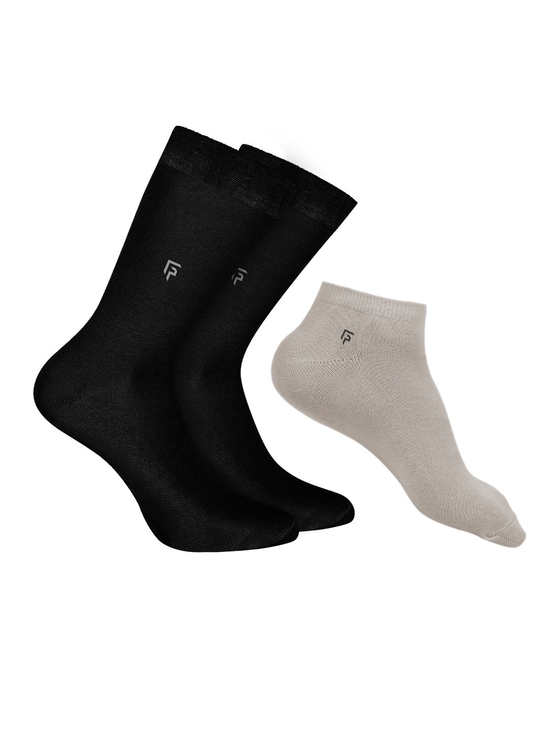 FOOTPRINTS Men Pack Of 3 Bamboo Cotton Calf Length Socks-picture-31