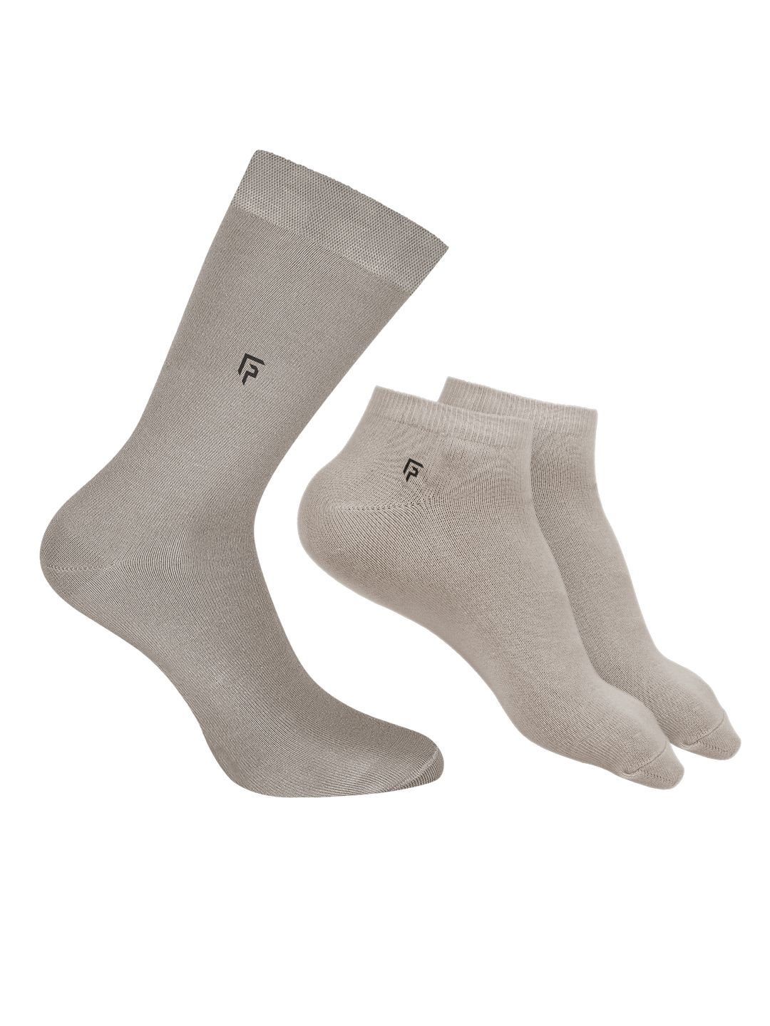 FOOTPRINTS Men Pack Of 3 Bamboo Cotton Ankle Length Socks-picture-28