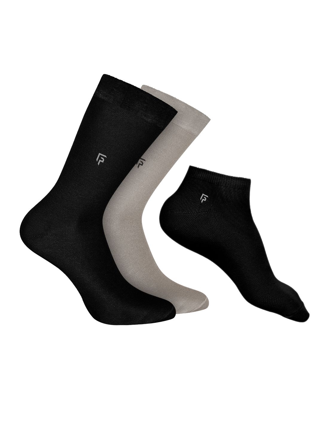 FOOTPRINTS Men Pack of 3 Cotton & Bamboo Socks-picture-14