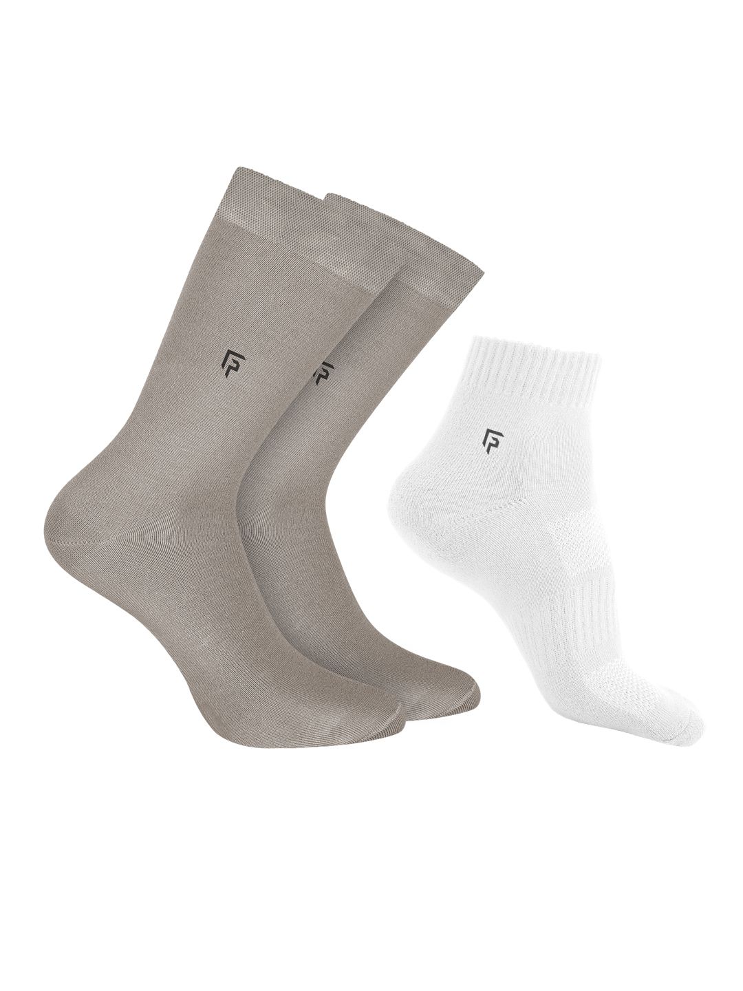 FOOTPRINTS Men Pack Of 3 Bamboo Cotton Calf Length Socks-picture-53