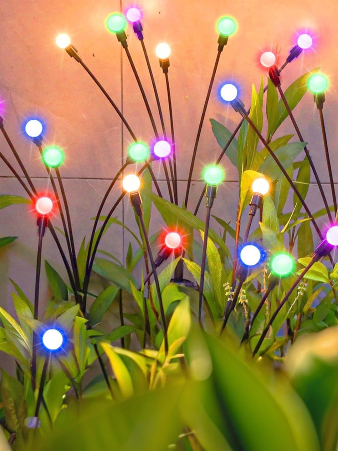 TRUSTBASKET Set Of 2 Plastic Solar Outdoor Lights-image-4