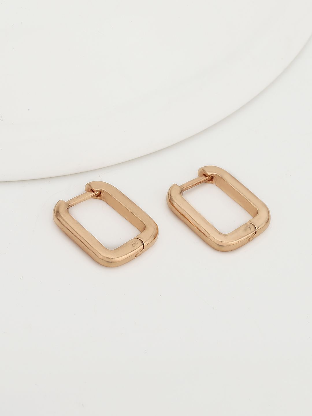 Carlton London Rose Gold-Plated Square Ear Cuff Earrings-picture-20