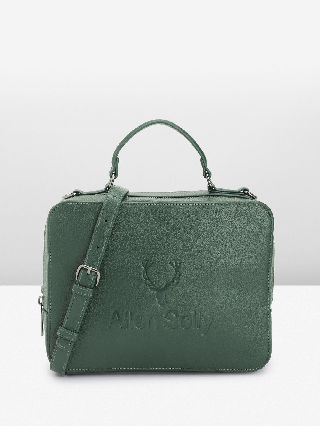 Allen Solly Brand Logo Debossed Design Handheld Bag