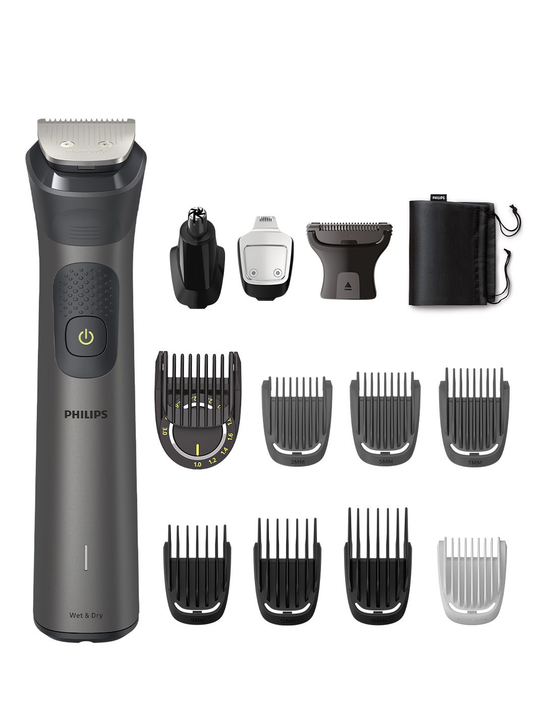 Philips MG7920/65 Ultimate Precision Trimmer 13-in-1 Multigrooming Kit - Grey & Black
