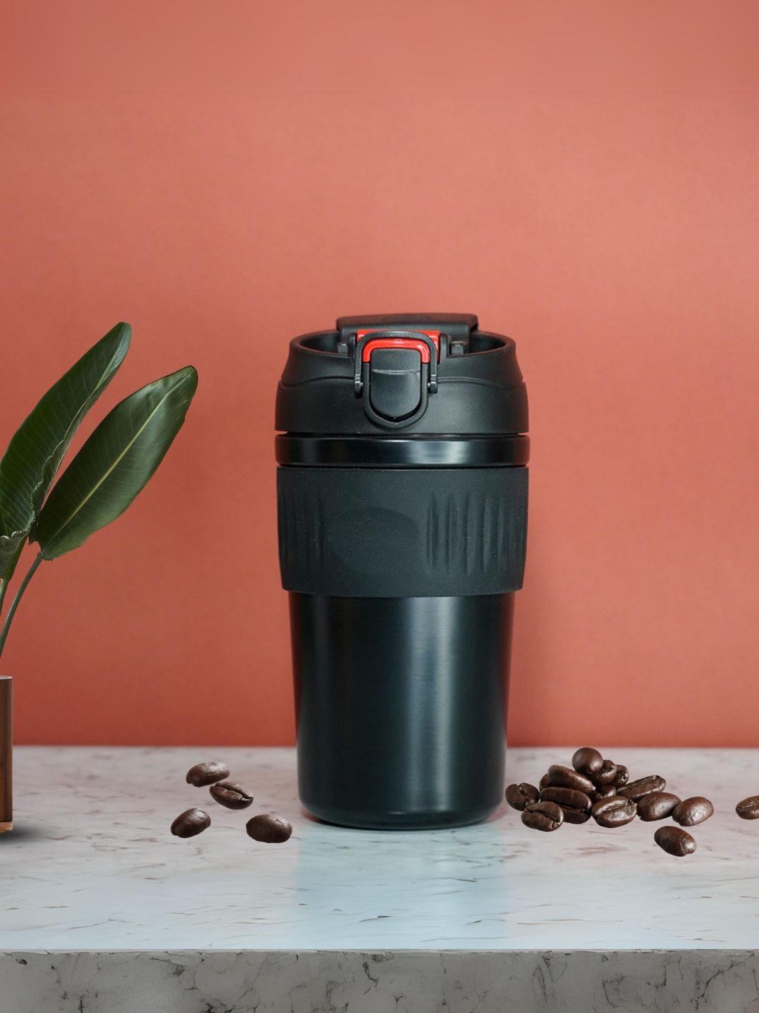 YELONA Black Hot & Cold Stainless Steel Travel Coffee Mug With Lid & Straw 480 ML-picture-48
