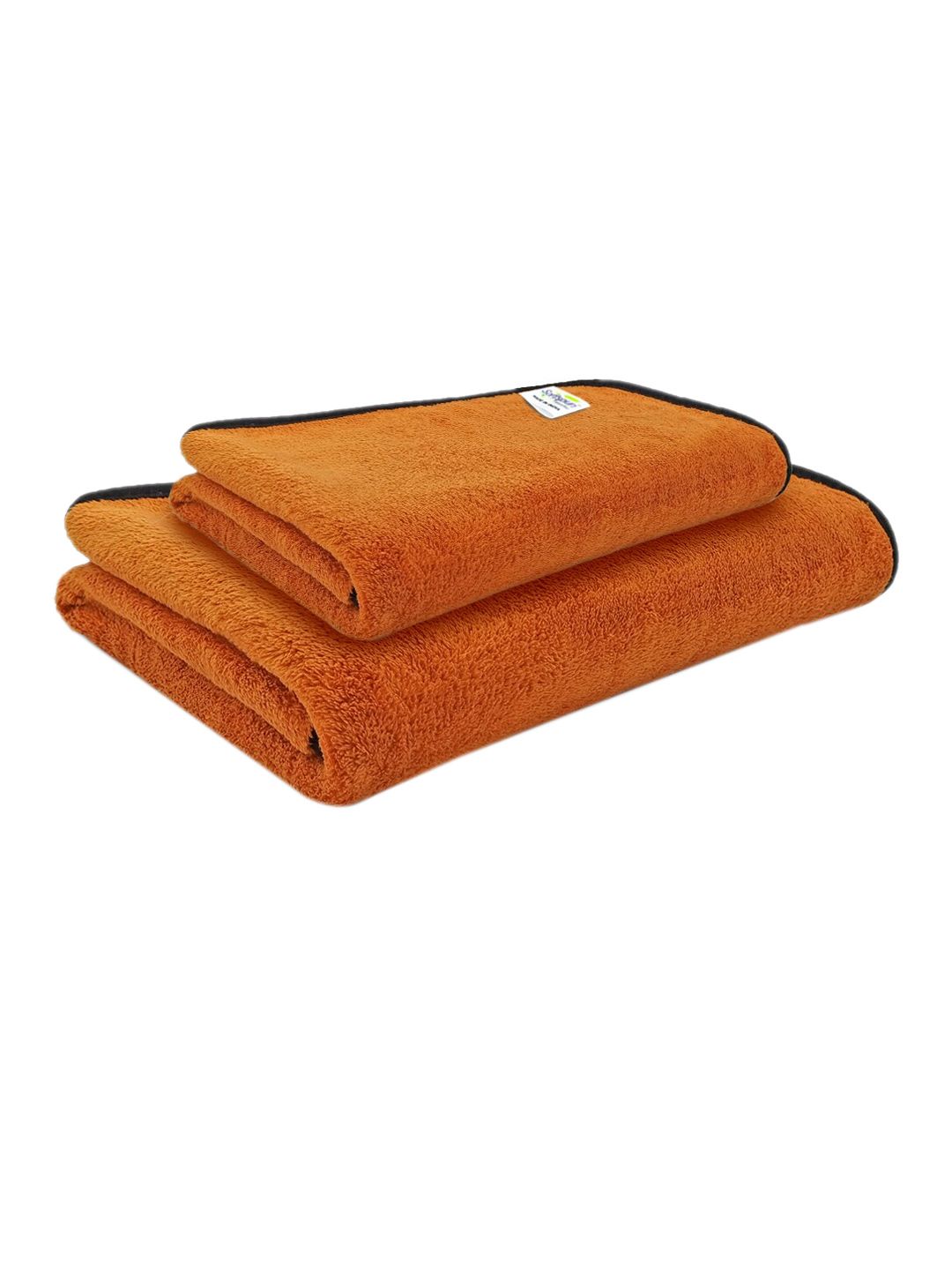 Softspun Microfiber Brown 2 Pieces 300 GSM Microfiber Super Soft Towel Set-image-34