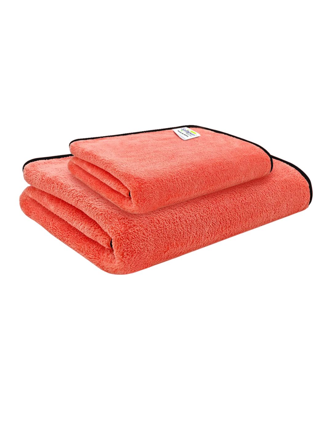 Softspun Microfiber Purple 2 Pieces Microfiber 280 GSM Towel Set-picture-12