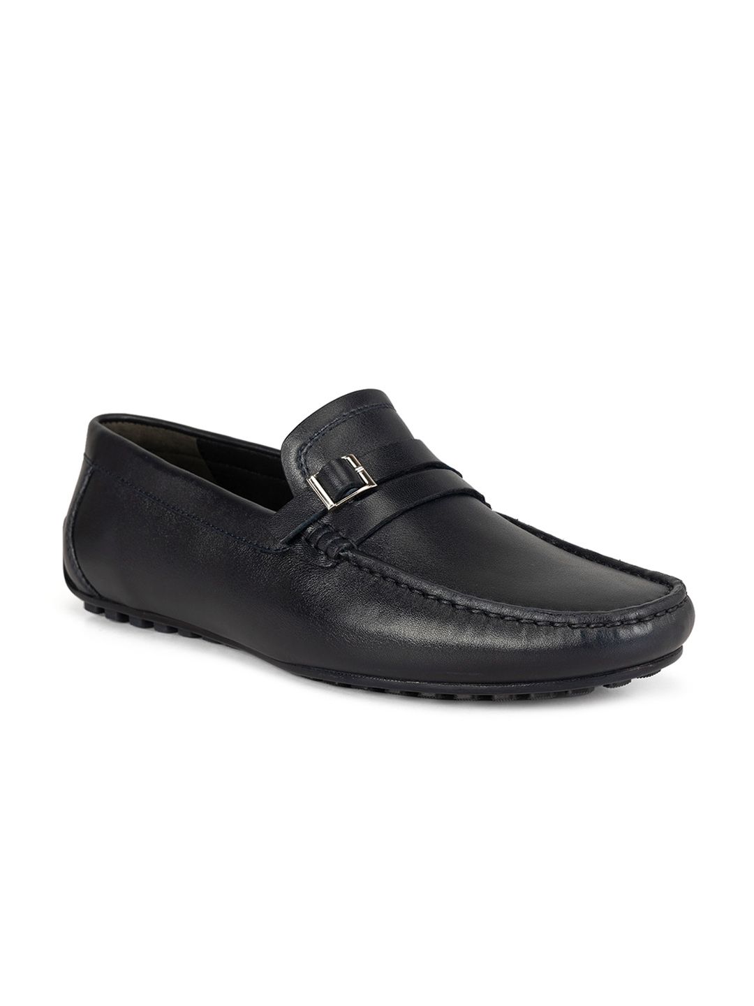 ROSSO BRUNELLO Men Leather Formal Loafers With Buckle Detail-picture-36