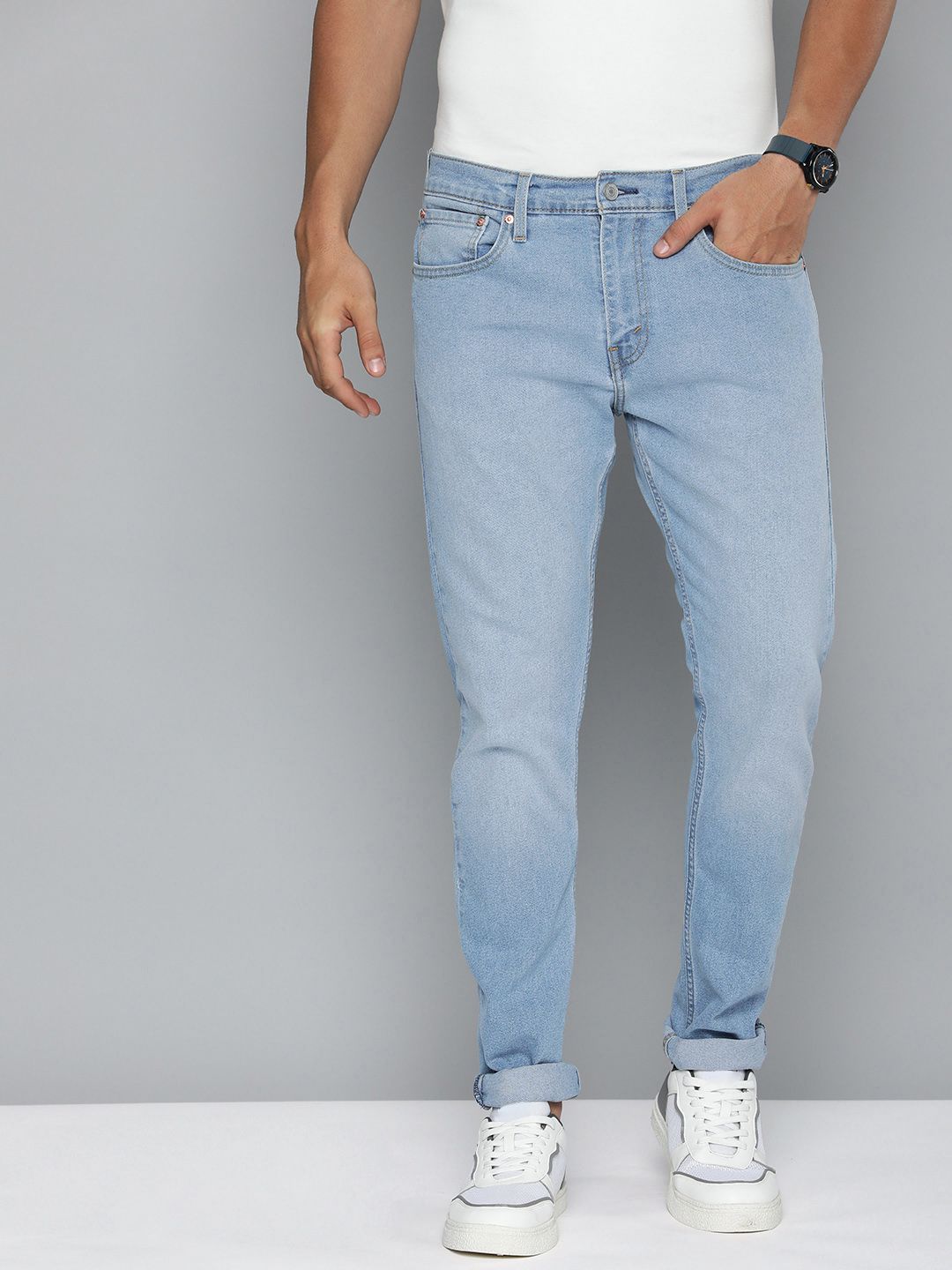 Levis Men 512 Slim Fit Light Fade Stretchable Jeans-image-27