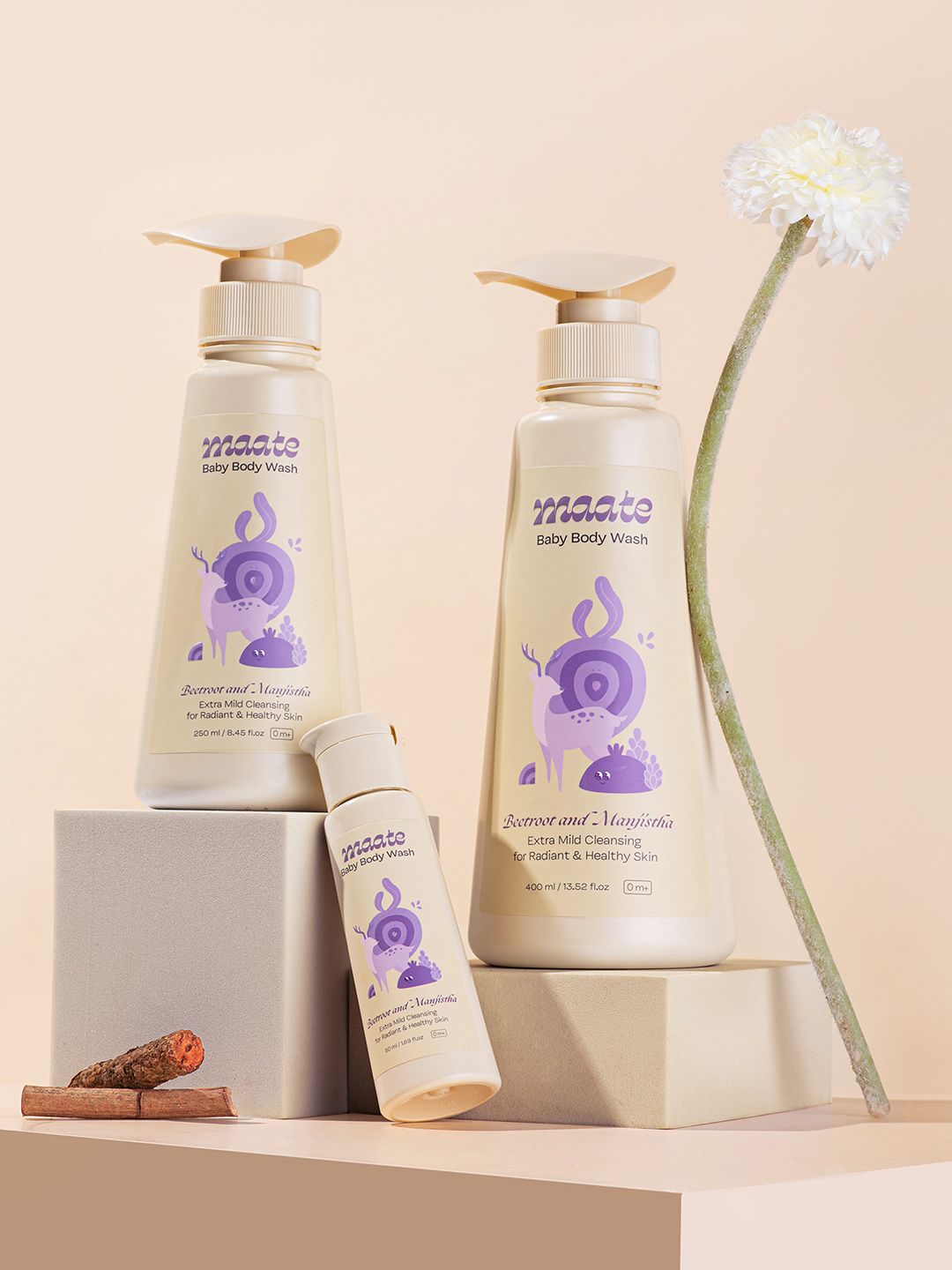 MAATE Set Of 2 Baby Body Wash with Beetroot & Manjistha - 400ml Each-picture-44