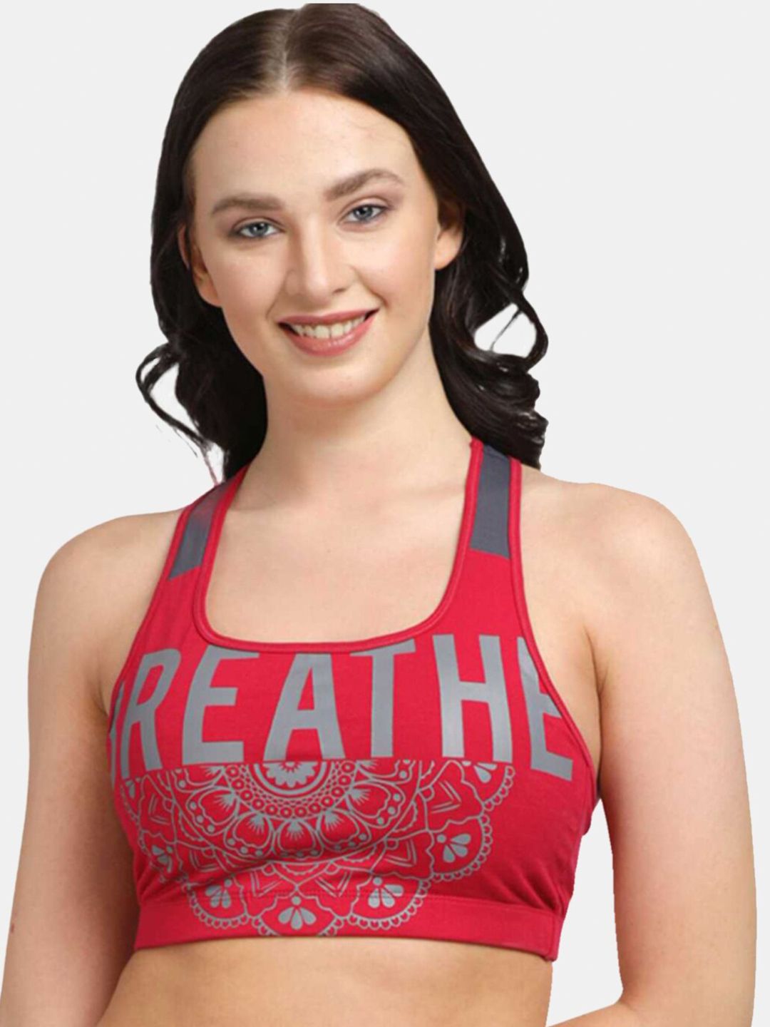Lovable Sport Typography Printed Full Coverage All Day Comfort Workout Bra