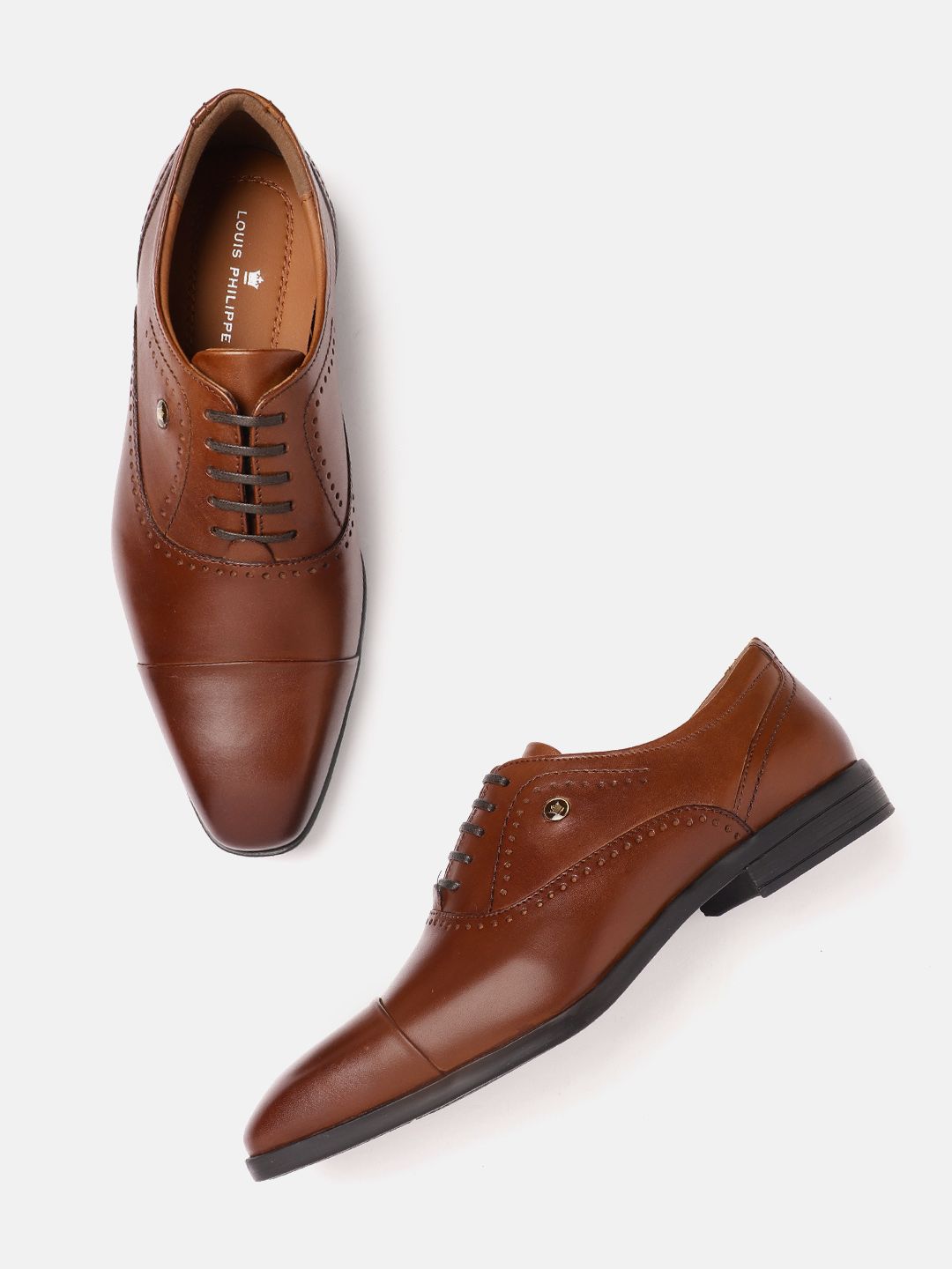 Louis Philippe Men Leather Formal Oxfords-picture-42