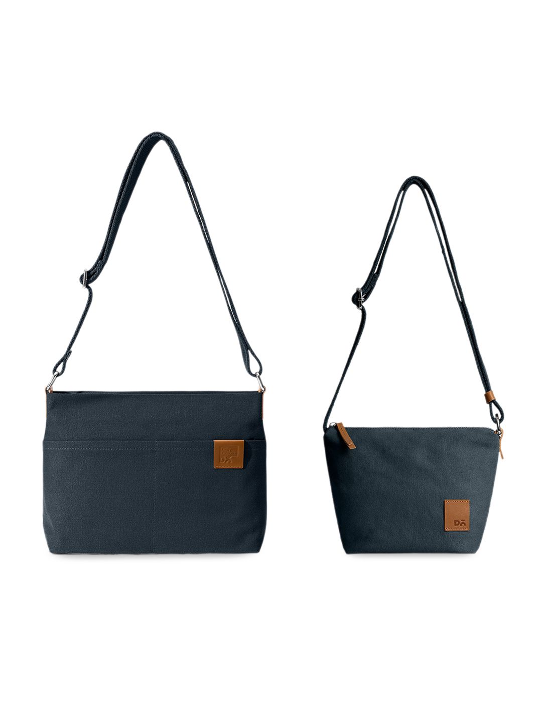 DailyObjects Set Of 2 Structured Cotton Shoulder Bags-picture-32
