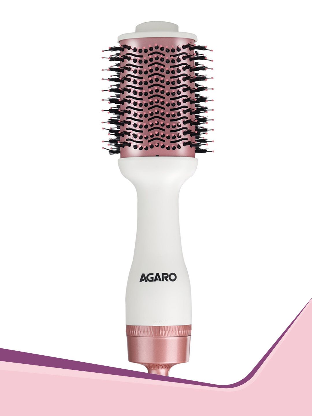 Agaro HV2179 Professional Volumizer Hair Dryer with 24K Gold Styling Surface - White