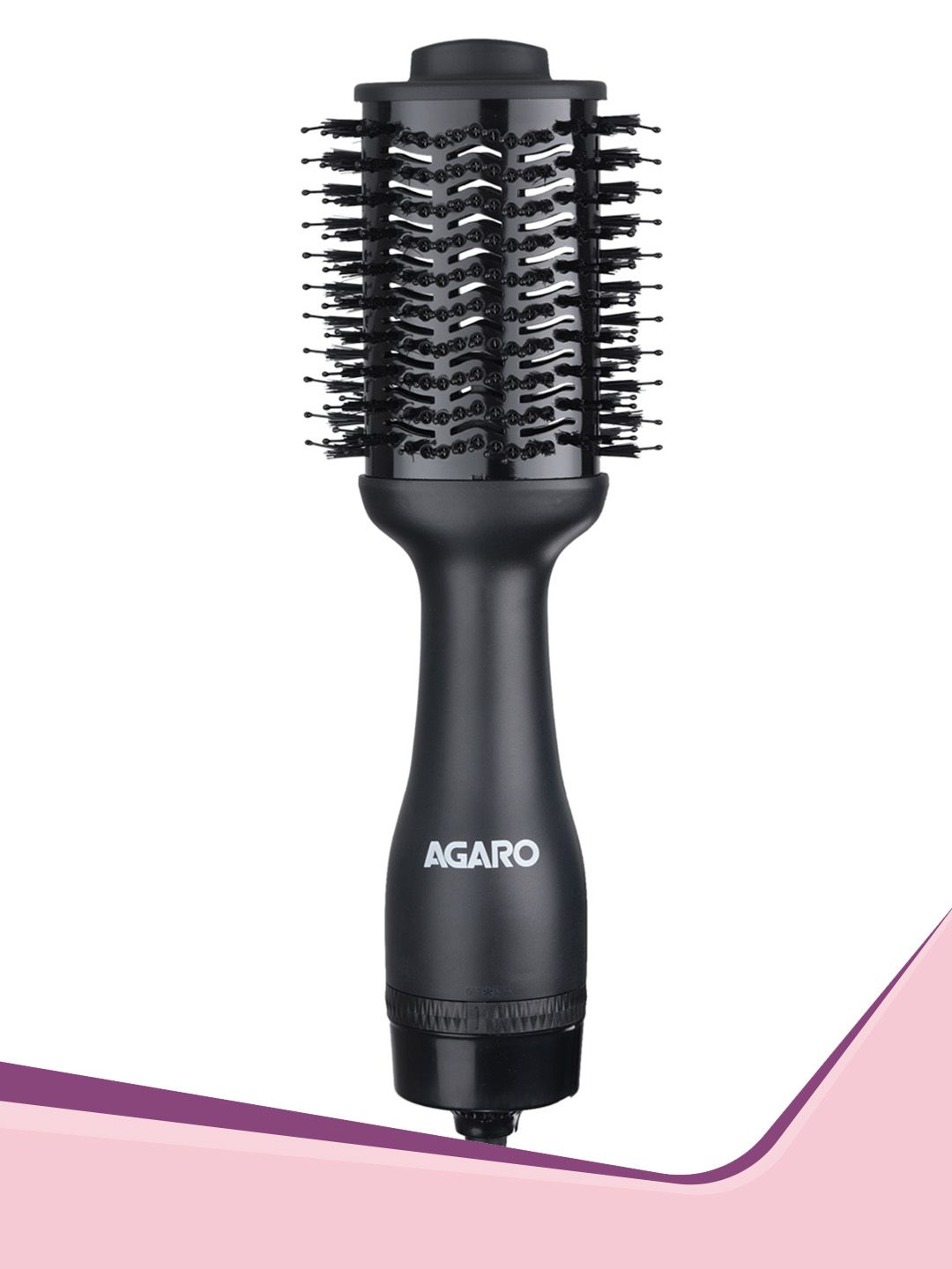 Agaro HV2179 Professional Volumizer Hair Dryer with 24K Gold Styling Surface- Carbon Black