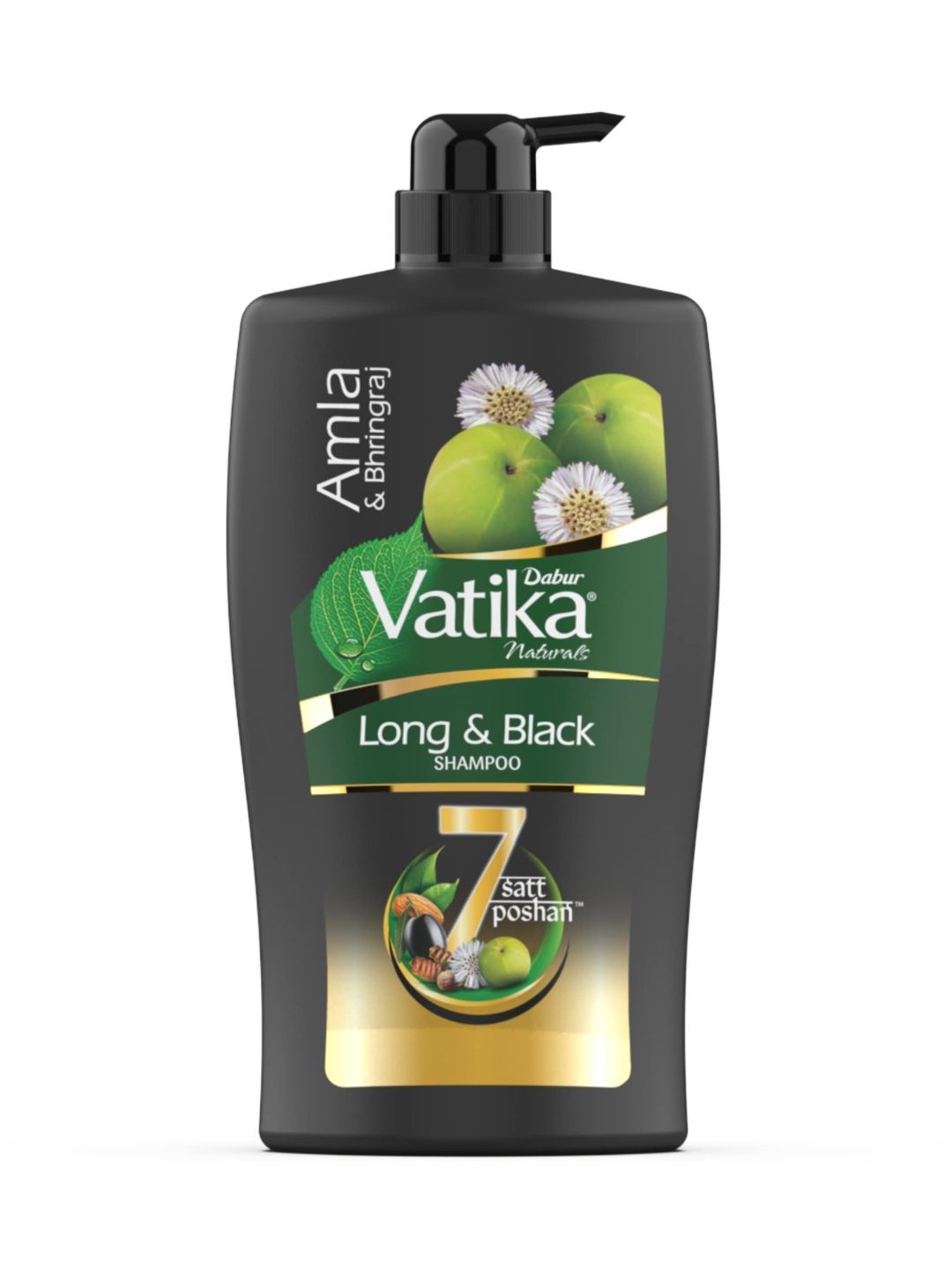 Dabur Vatika Amla & Bhringraj Long & Black Shampoo For Shiny, Long & Black Hair - 1L-picture-44