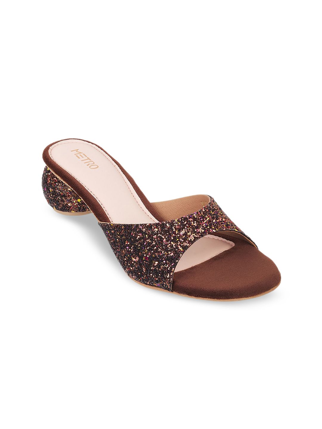 Metro Embellished Open Toe Block Heels-picture-11