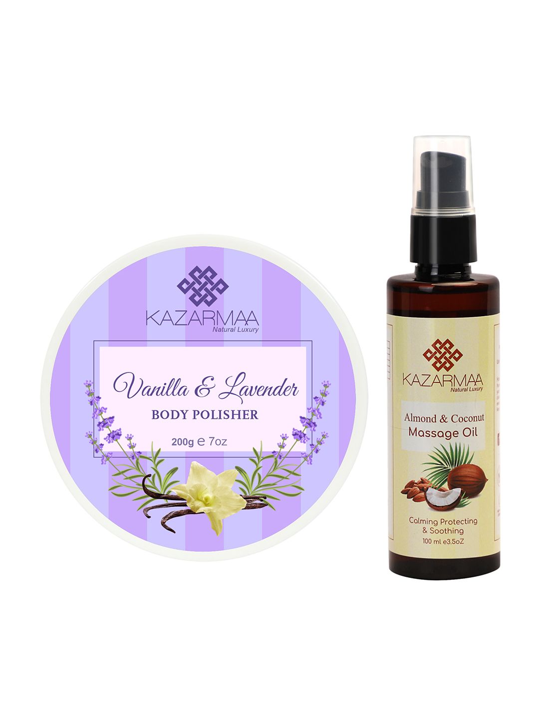 KAZARMAA Cleansing Body Kit - Body Polisher 200g & Massage Oil 100ml-picture-23