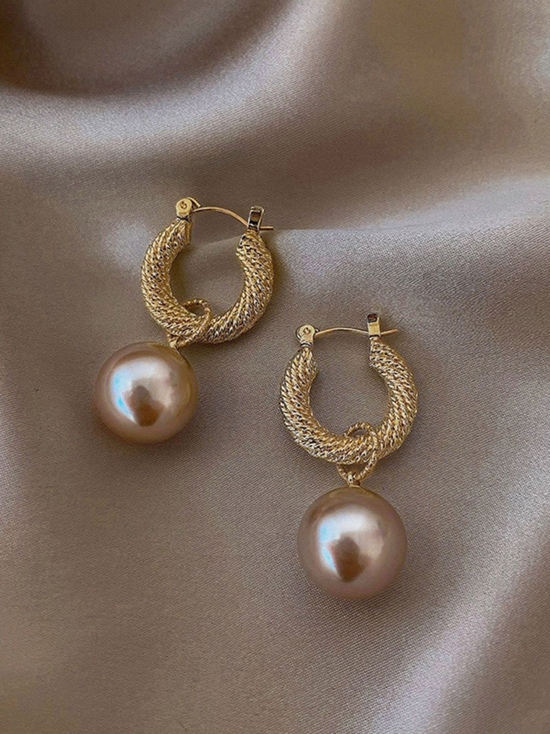 Shining Diva Fashion Gold-Plated Circular Hoop Earrings-picture-28