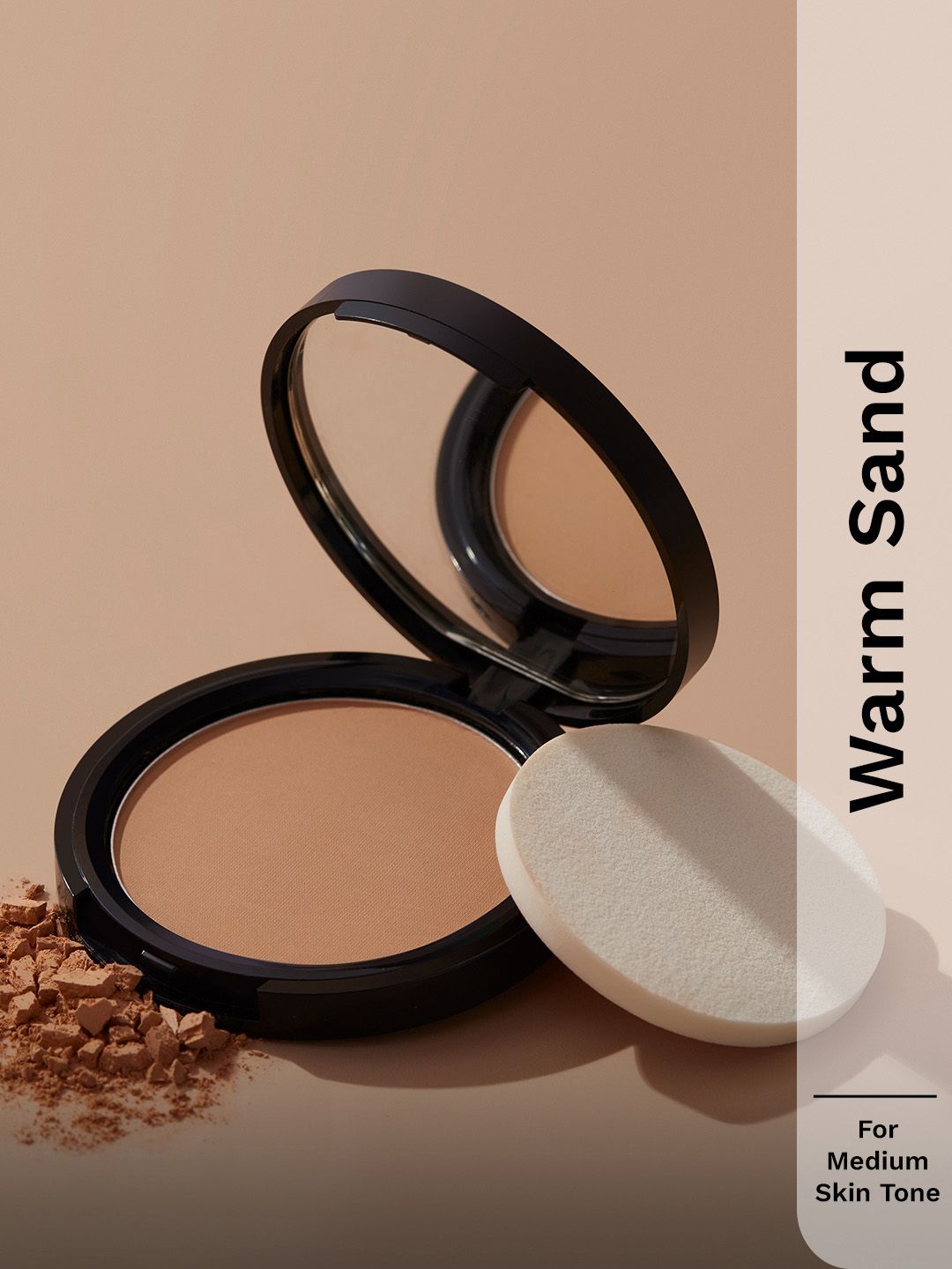 Pilgrim Matte Finish Compact Powder - 9g - Warm Sand - 223-picture-33
