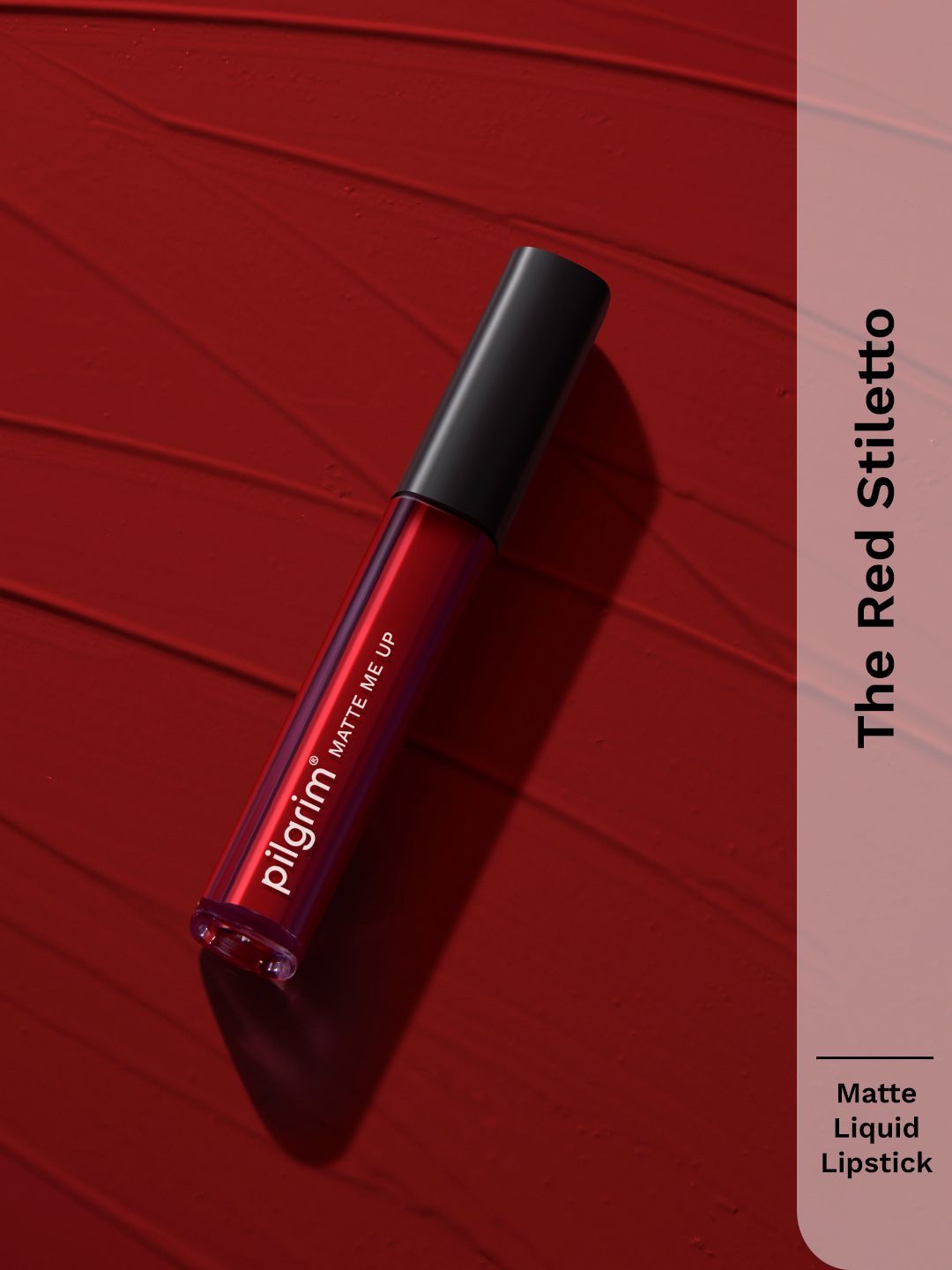 Pilgrim Matte Me Up Long Lasting Liquid Lipstick - 3ml - The Red Stiletto - 01-picture-27
