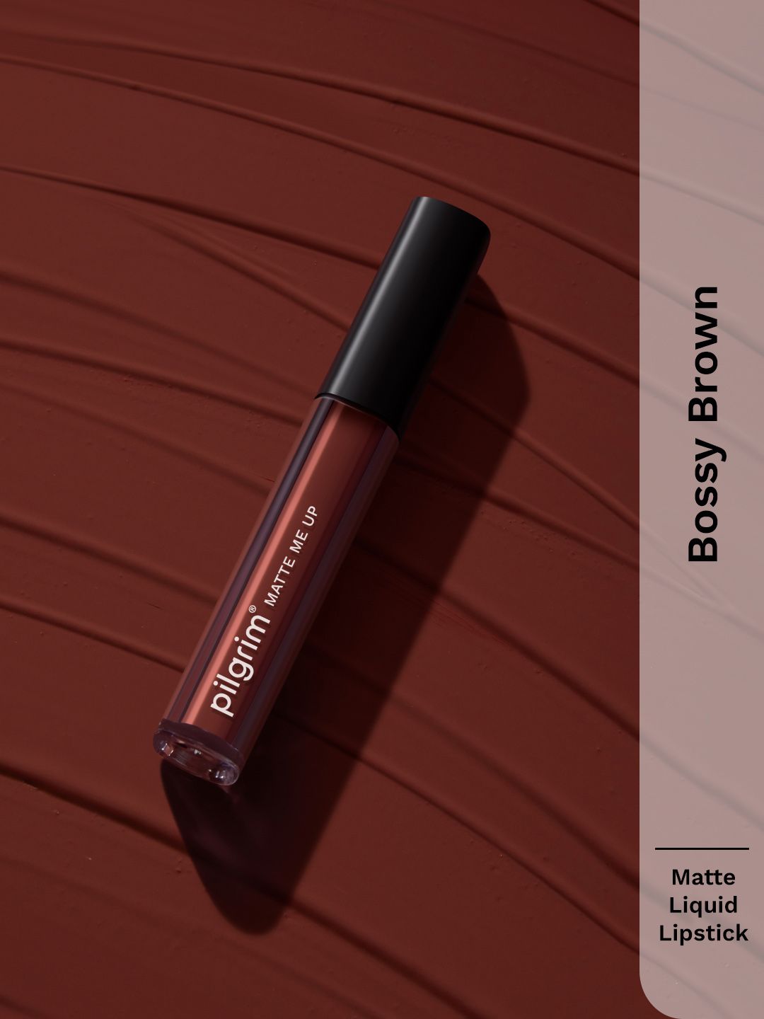 Pilgrim Matte Me Up Long Lasting Liquid Lipstick - 3ml - Bossy Brown - 03-image-8