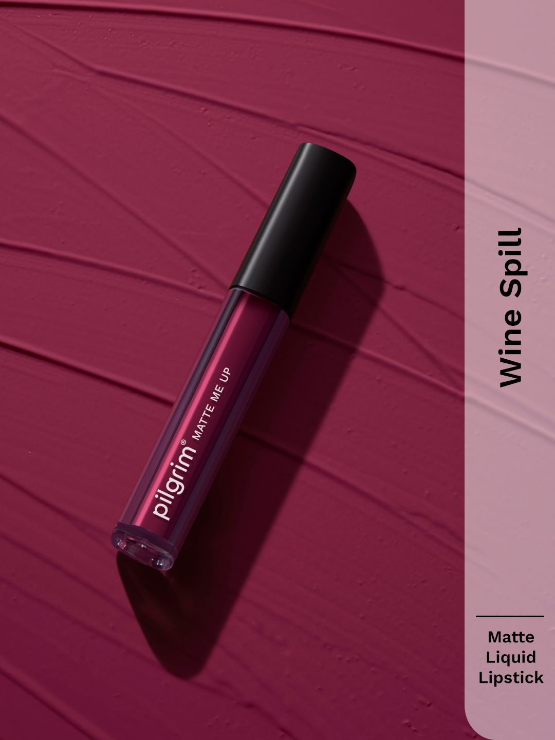 Pilgrim Matte Me Up Long Lasting Liquid Matte Lipstick - 9g - Wine Spill 05-image-24