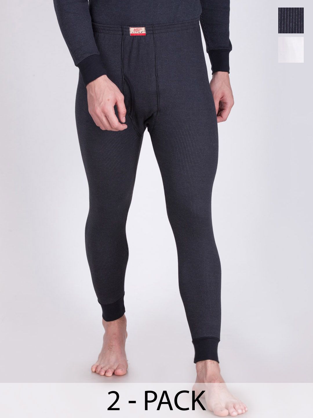 Dollar Ultra Men Pack Of 2 Cotton Thermal Bottoms-picture-32